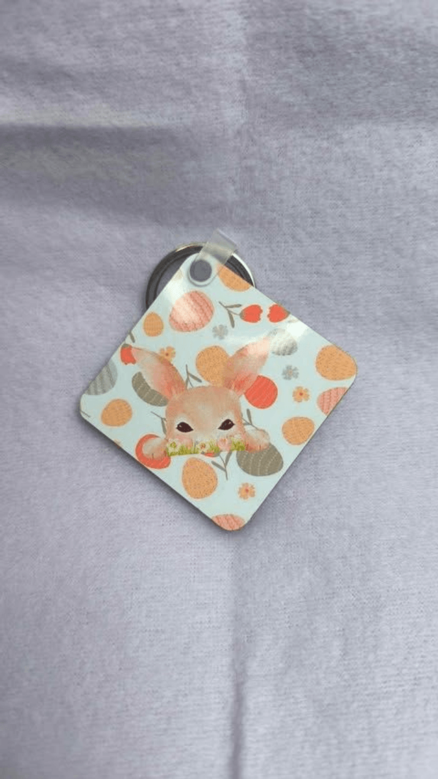 Porte-Clé "Lapinou" en MDF