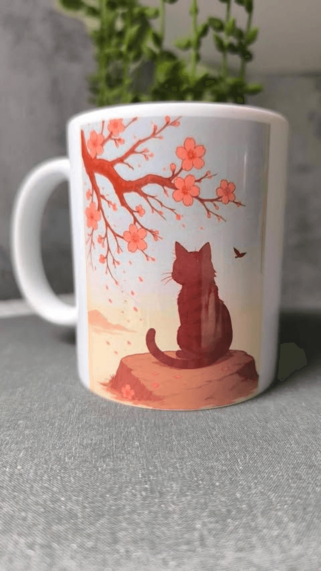 Mug "Chat sakura"