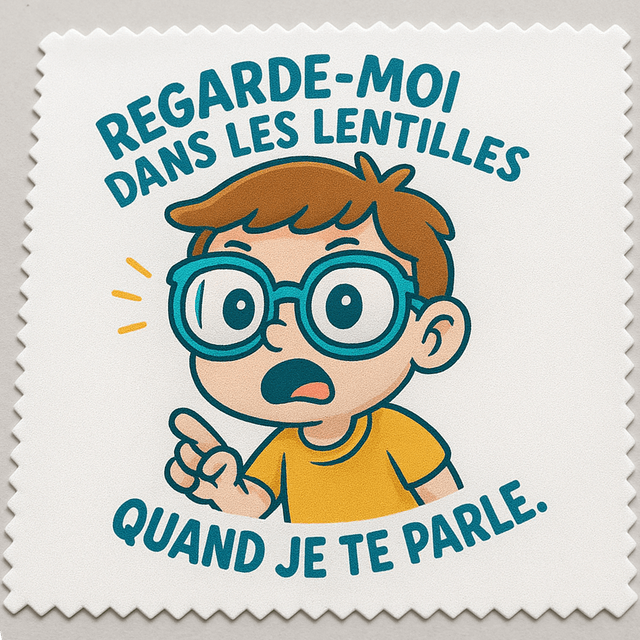 Lingette "regarde-moi dans les lentilles"
