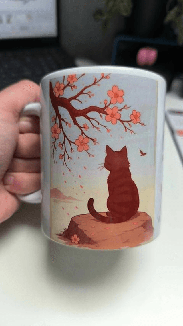 Mug "Chat sakura"