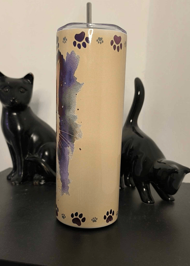 Tumbler "Chat Blanc"