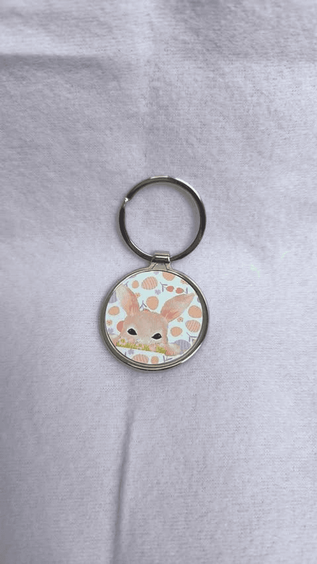 Porte-Clé &quot;Lapinou&quot; en métal